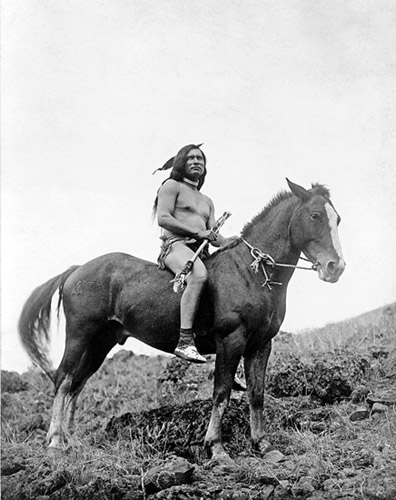 Mounted Nez Perce Warrior