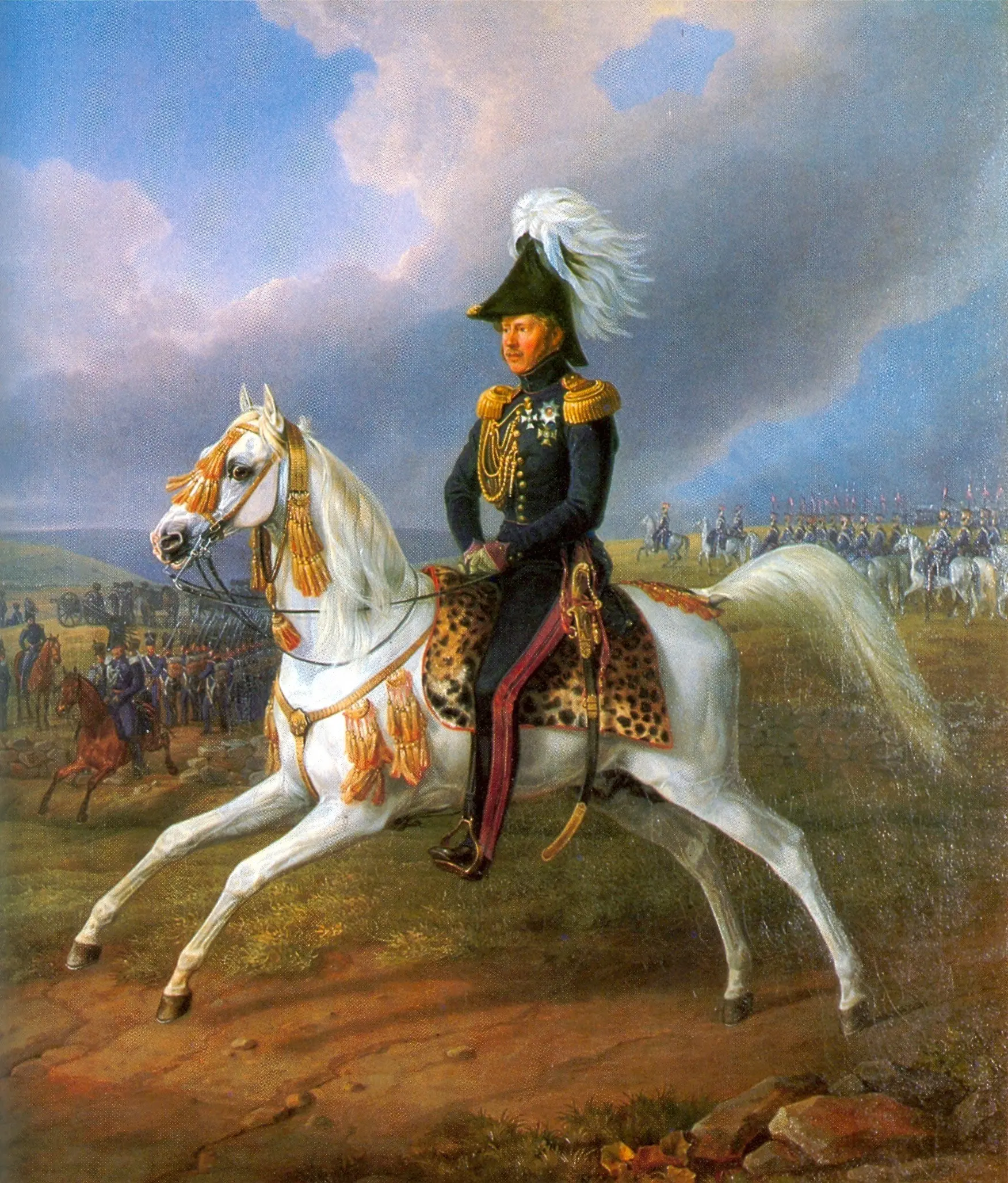 King William I on horseback