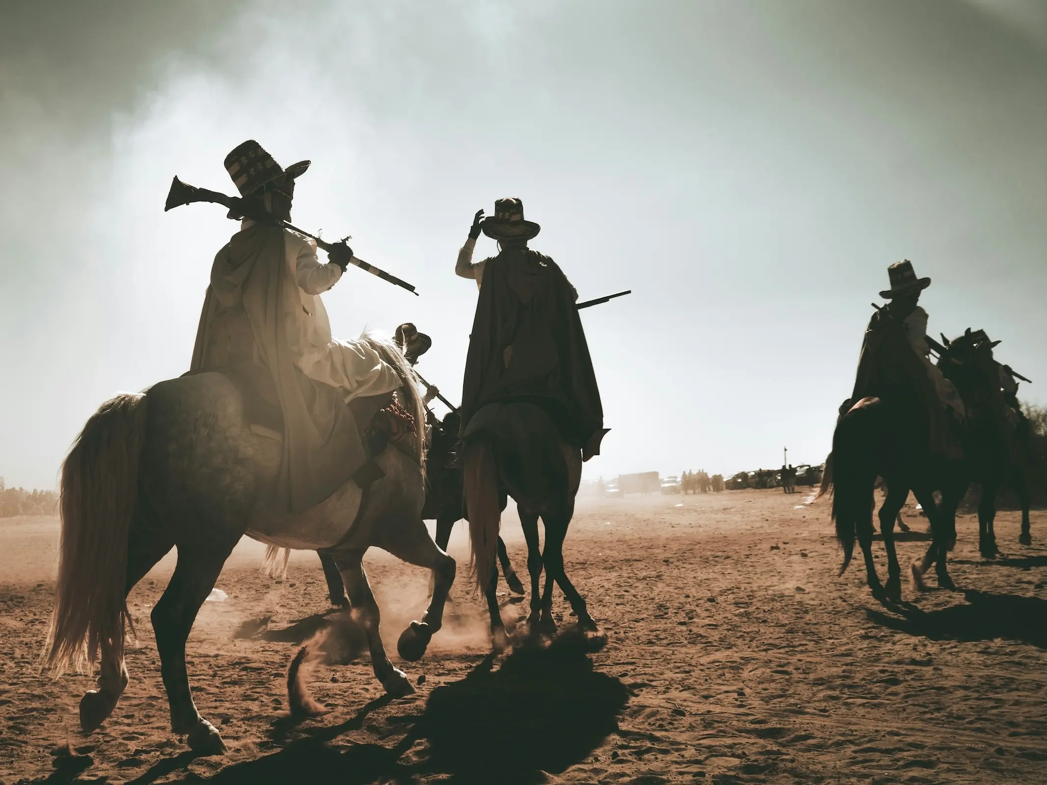 Horse and rider in Algeria