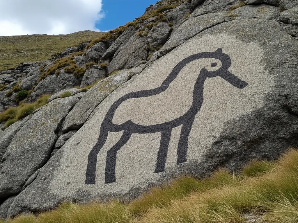 horse petroglyph