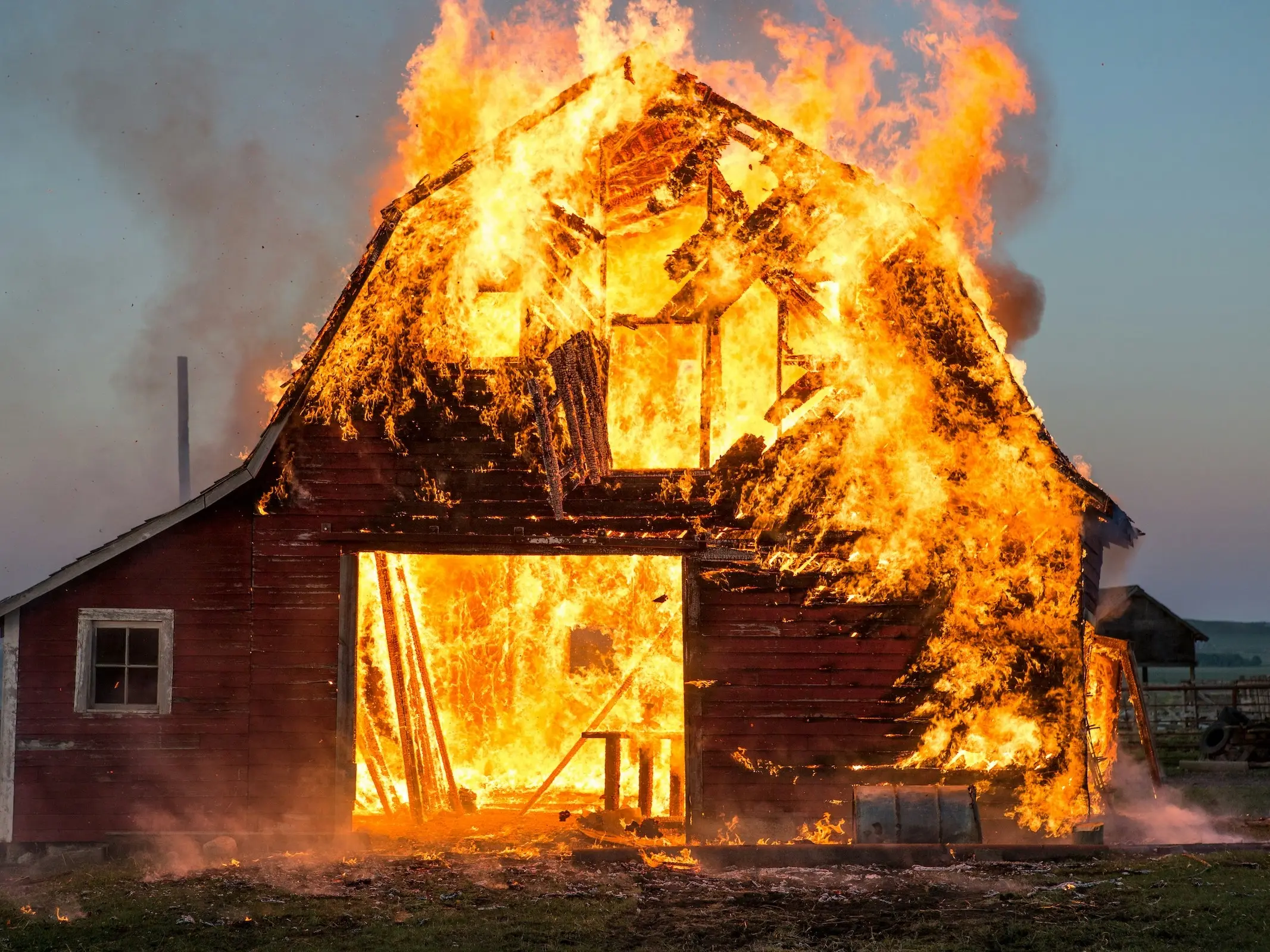 Burning Barn