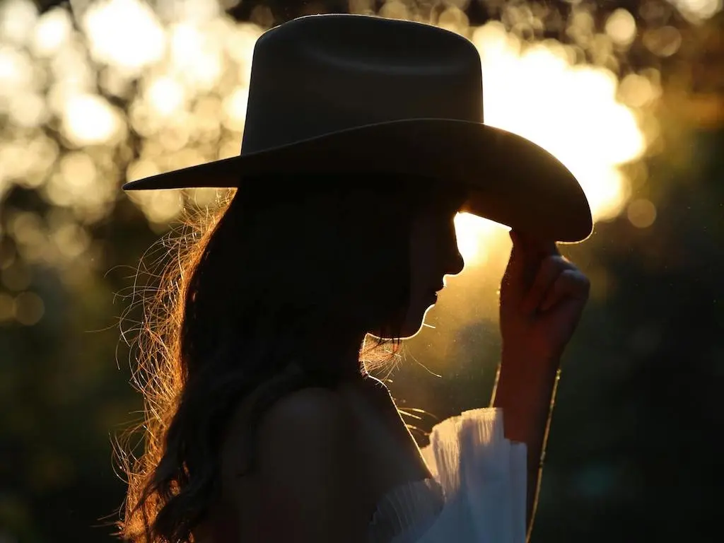 Woman in a cowboy hat