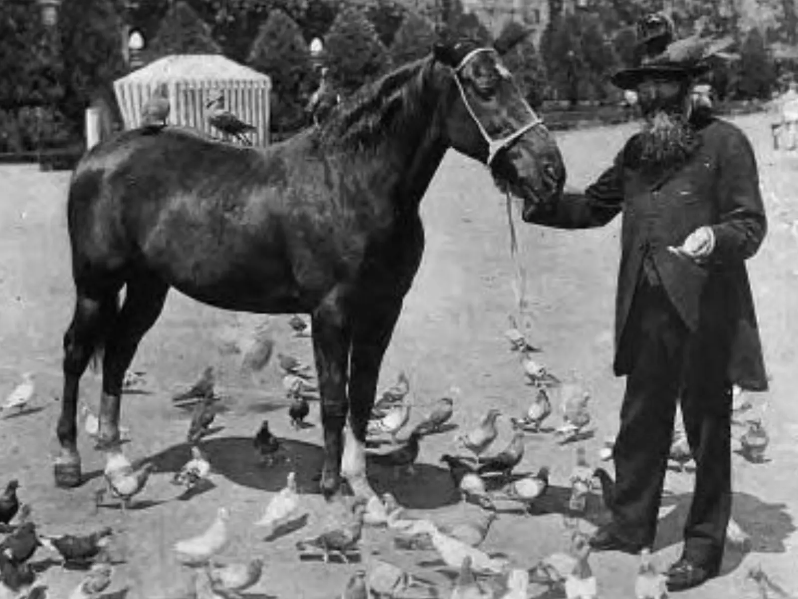 Captain standing with George Wharton James