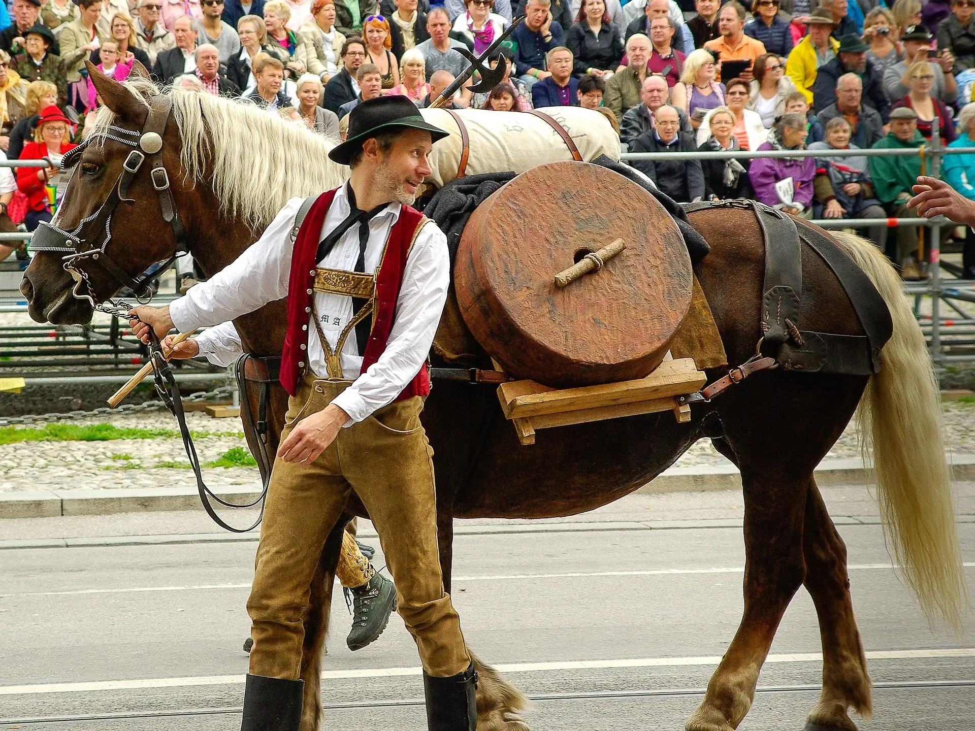 Chestnut flaxen horse