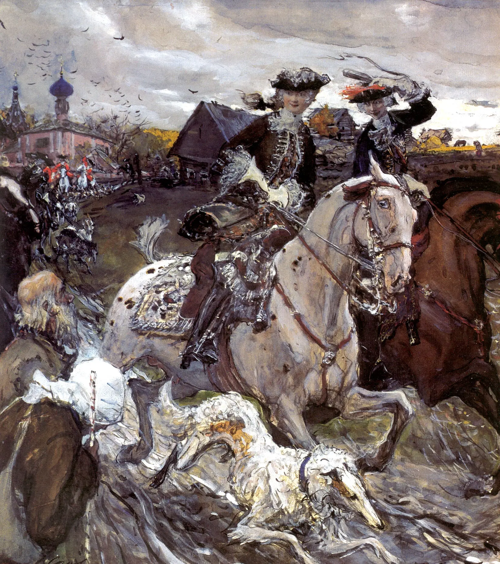 Elizabeth departing on a Hunt - Valentin Serov