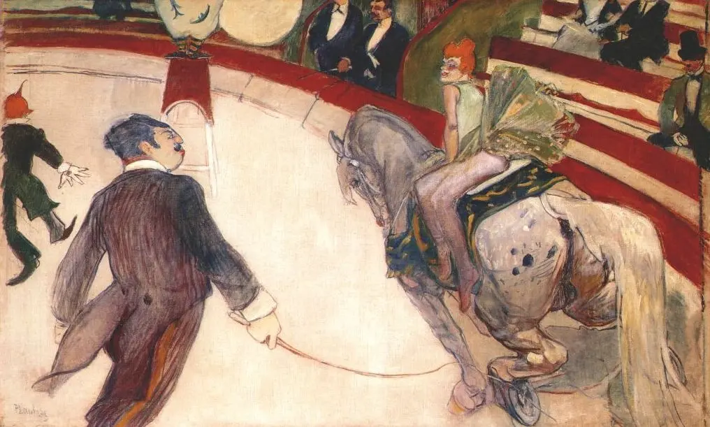 Equestrienne at the Cirque Fernando - Henri de Toulouse-Lautrec