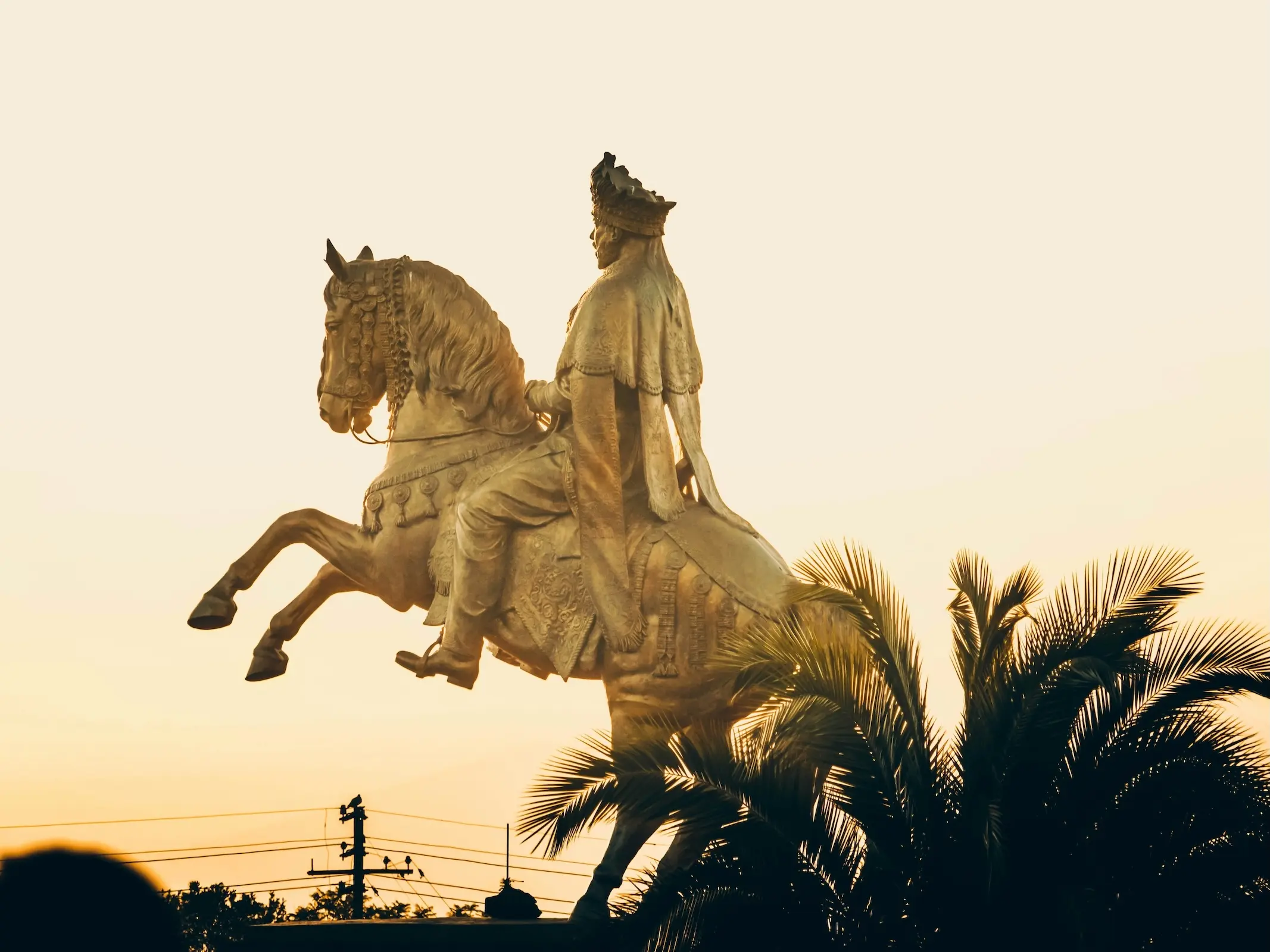 Equestrian statue in Addis Abeba