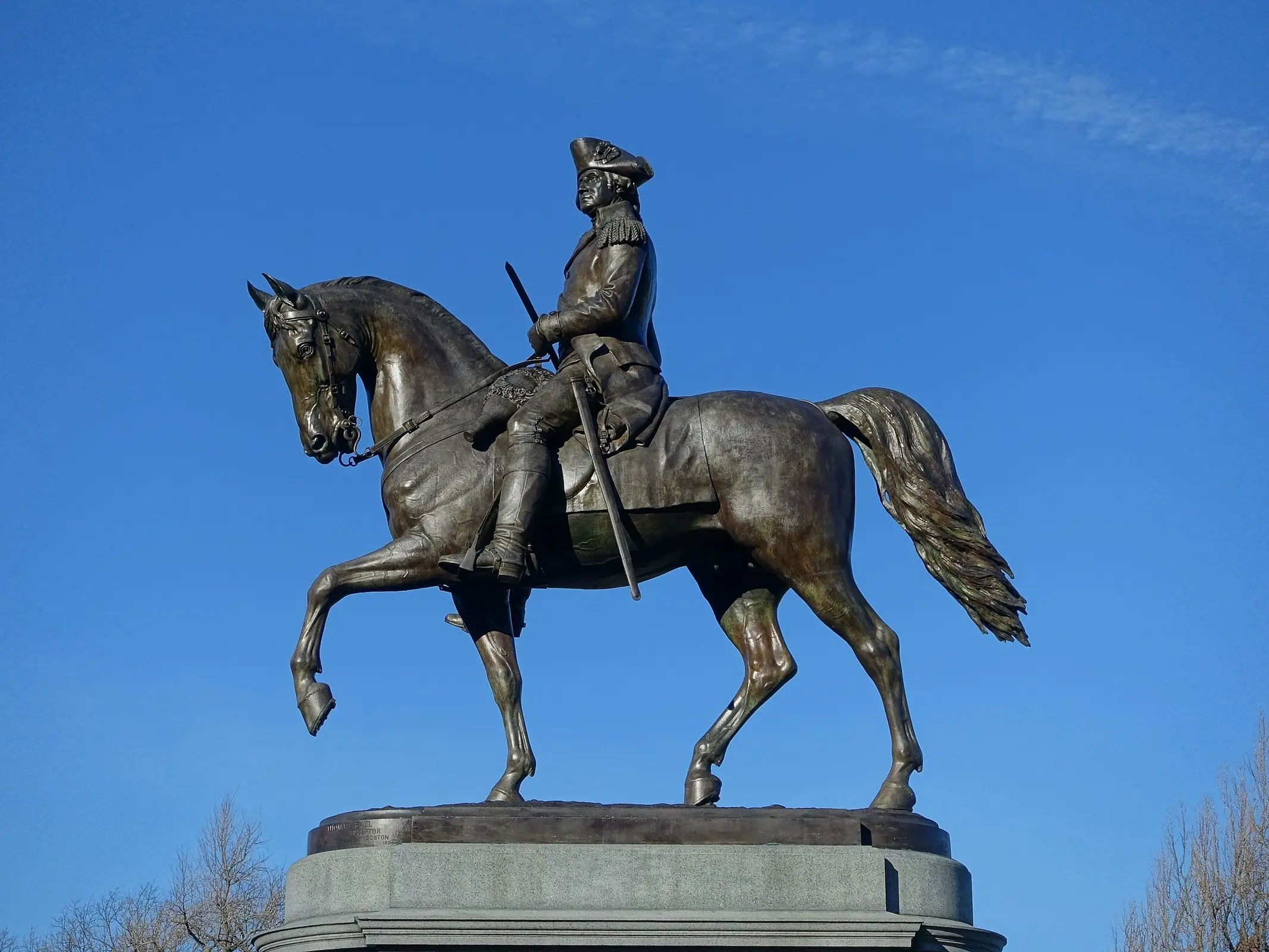 George Washington statue in Boston's Public Gardens