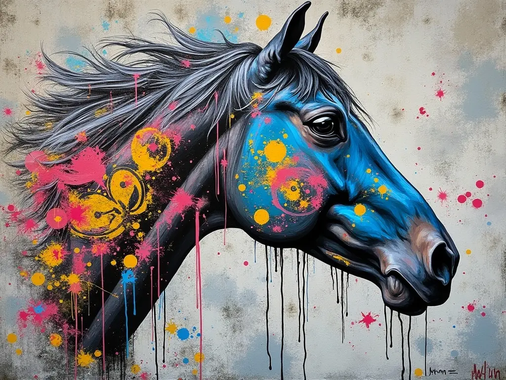 Horse graffiti