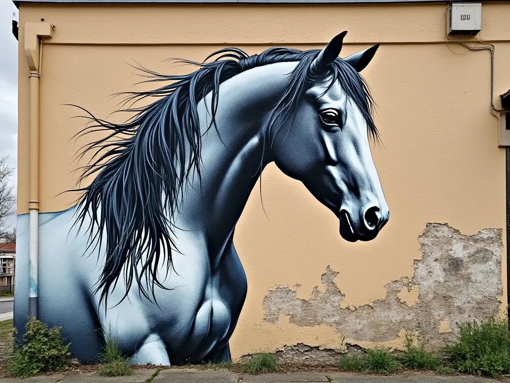 Horse graffiti