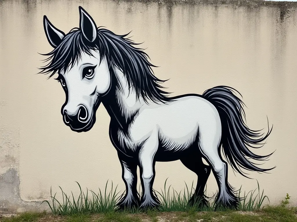 Horse graffiti