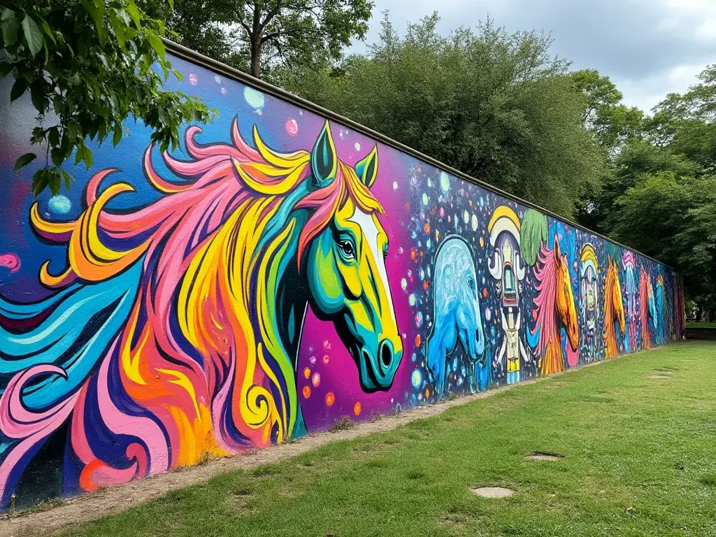 Horse graffiti