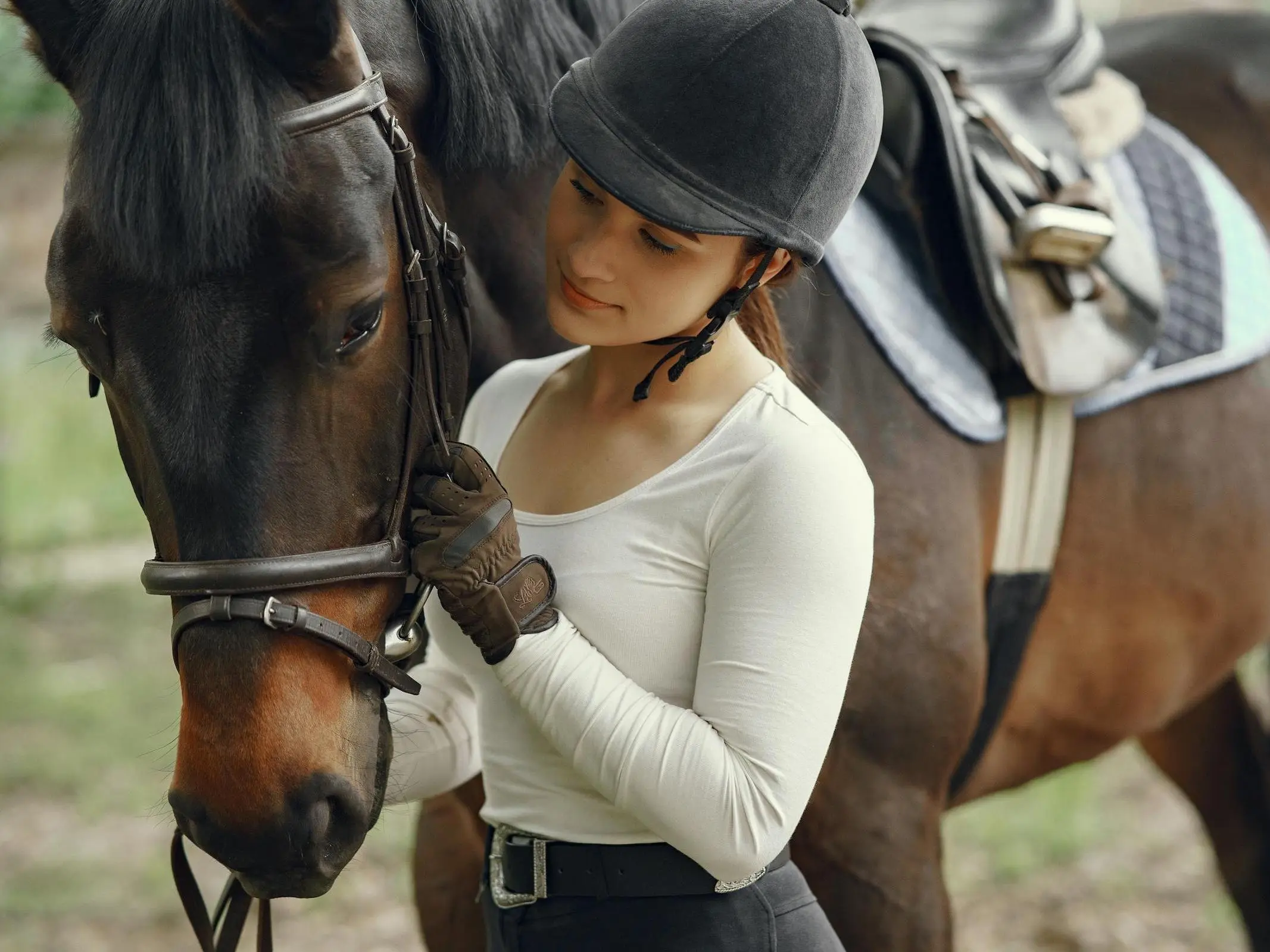 Girl with a horse