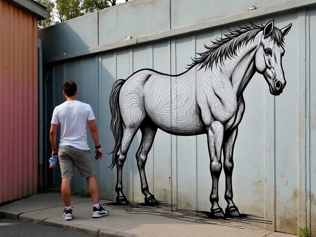 Horse street art