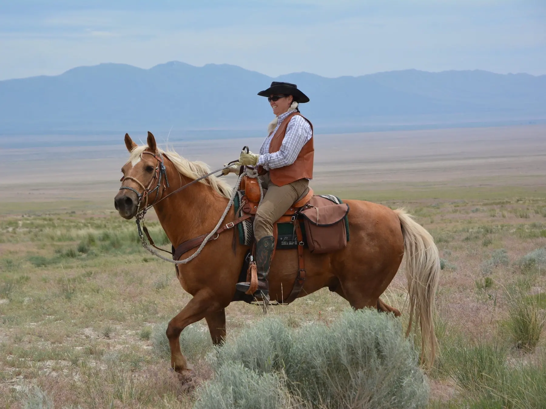 Standard flaxen horse