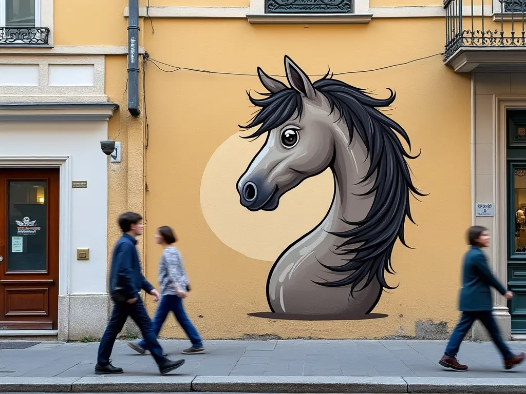 Horse street art