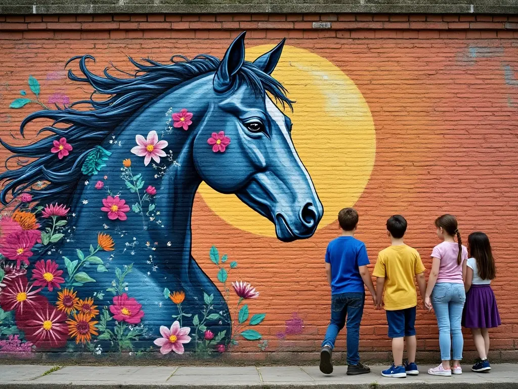 Horse street art