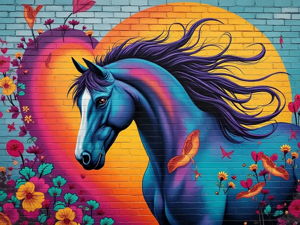 Horse street art