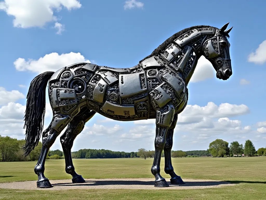 Unusual horse art