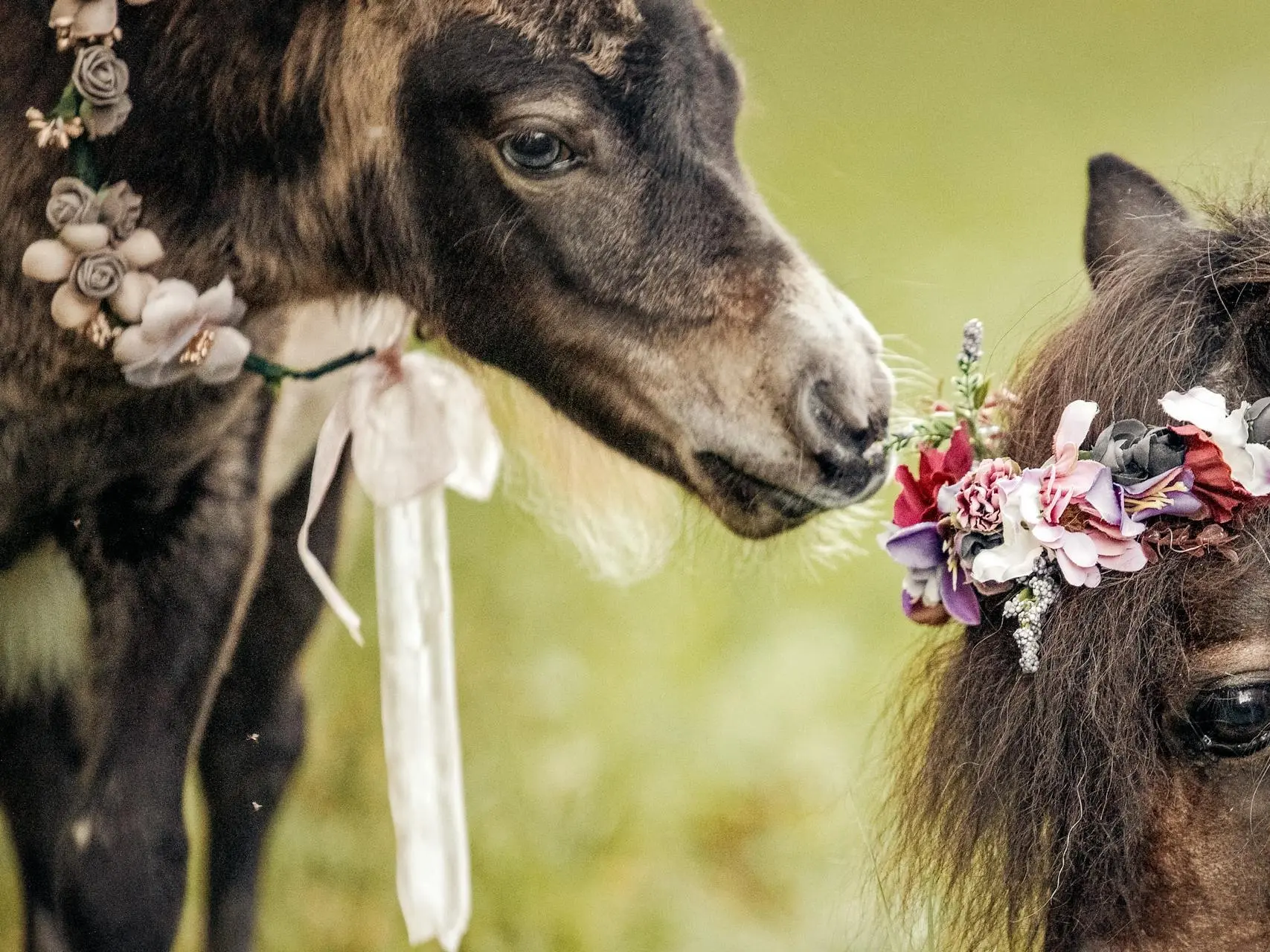 Horse with wall eye sclera